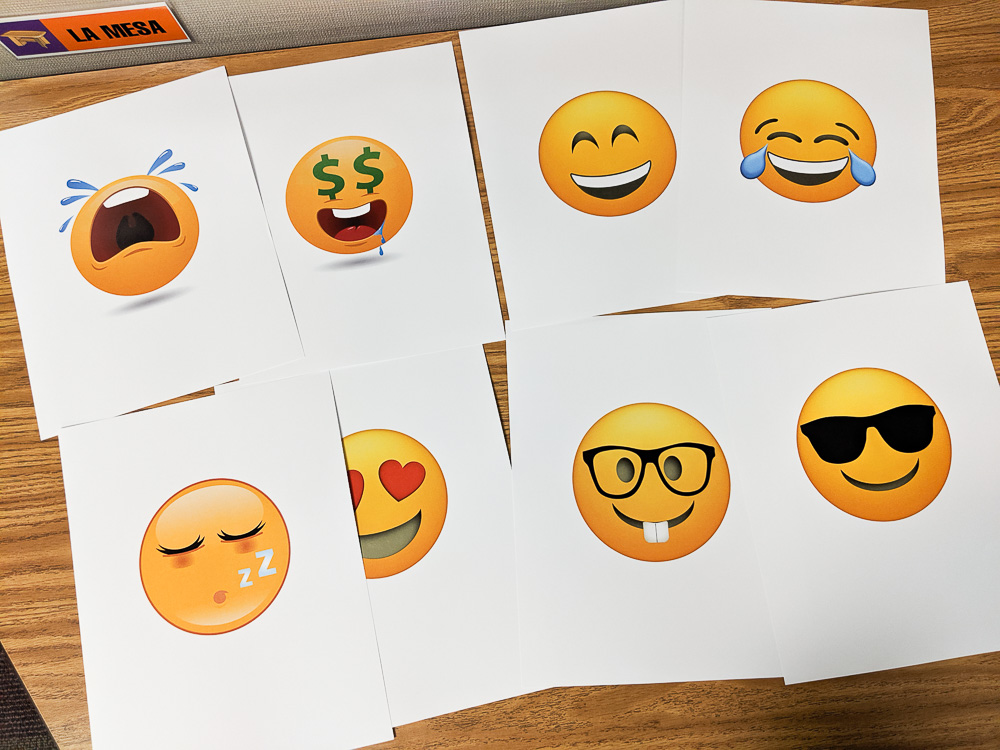 large emoji grouping cards