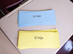 flash cards for Spanish class game